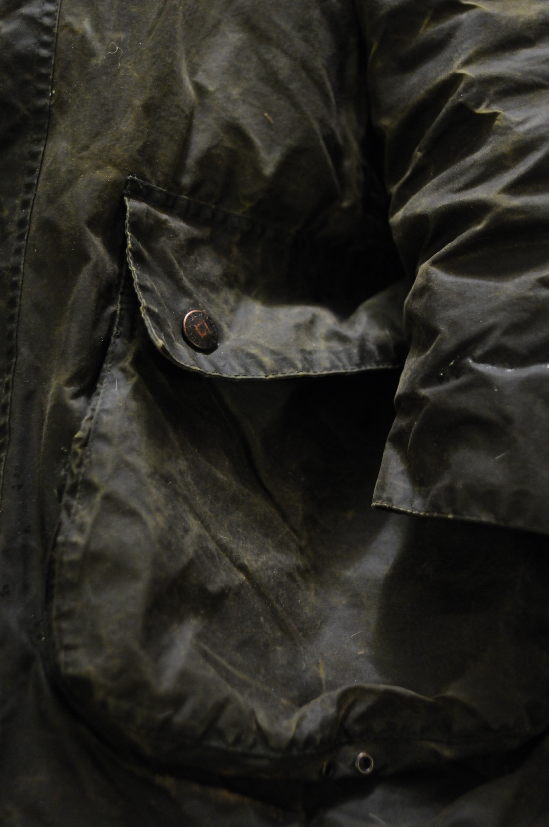 barbour style waxed cotton jacket